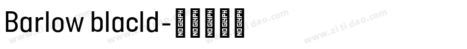 Barlow blacld字体转换